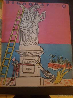 Časopis Dikobraz ročníky 1961-69 svázané - 3