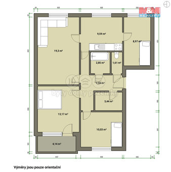 Prodej bytu 4+1, 80 m², Planá, ul. Bohušova - 3