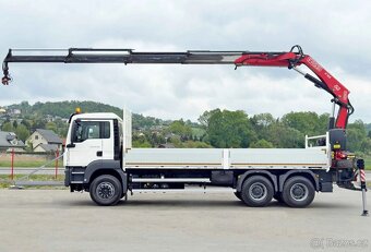 MAN TGS 26.360 - 6x4 – Valník + HR-FASSI F195A.2.24 - 3