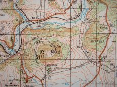 Vojenská profesionální tajná mapa Žlutice Bochov ČSLA - 3