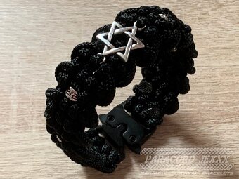 Paracord náramek (18 cm) black - 3