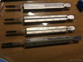 RETRO Teploměr lékařský rtuťový s krabičkou 60.-80.l - 3