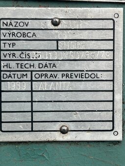 162. Hrotový soustruh SN 50B/1000 - 3