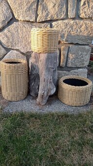 Ratanový košík na květiny - 3
