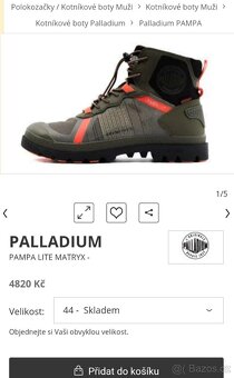 Pánské pohorky Palladium Pampa Matryx Lite vel.44 - 3