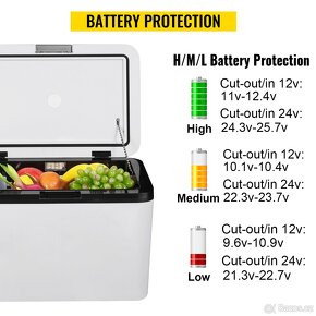 Kompresorová lednice 12V, 24V, 230V 25l chladí/mrazí - 3