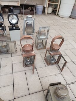 Lampa,lampa ČSD,hornická lampa,staré lampy,petrolejka. - 3