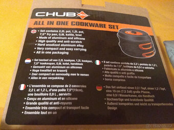 Camping/kempovací komplet Sada nádobí Chub (4ks) - 3