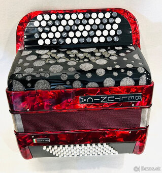 Predám nový akordeón Beltunica- chromaticky B Griff -72 BASO - 3