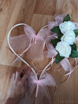 Svatební výzdoba na auta- - 3