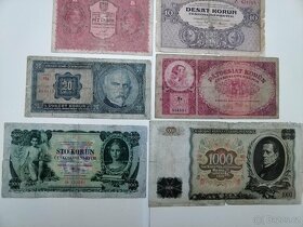 Bankovky Československo - 1. republika - sada ČSR - 3