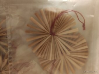 vánoční ozdoby slaměné balíček 14 ks 70,- Kč - 3