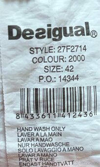 Desigual plisovaná patchworková sukně – černá, vel. 42 - 3