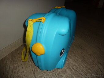 Skořepinový dětský kufr odrážedlo - slon, 18 l - 3