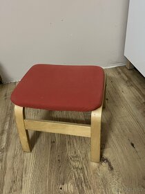 IKEA dětské křeslo a podnožka PÖANG - 3