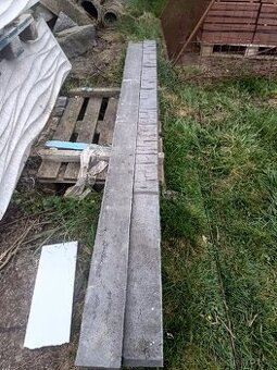 Betonový sloupky - vzor štípaný kámen šedivý - 3