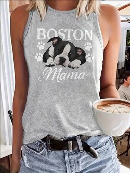 Tílko a 2x nálepka Boston bostonek bostonský - 3