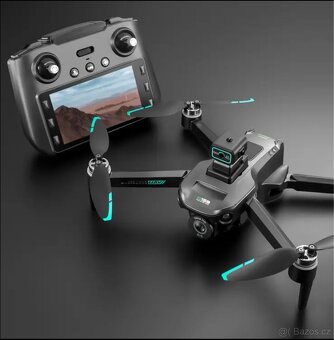 Dron s GPS, kamerou a displejem v ovladači – NOVÝ, 2 baterie - 3