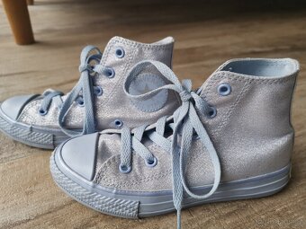Converse dívčí tenisky světlemodro-stříbrné vel.30 - 3