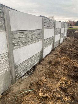 Montáže betonových plotů - 3
