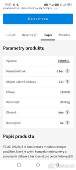Kompresor a vzduchová hadice s navijákem - 3