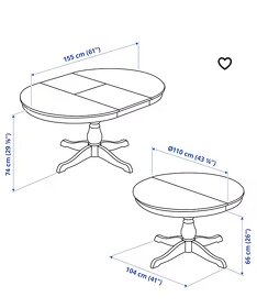 Prodám rozkládací kulatý stůl IKEA - 3