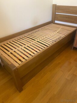 Postel z masivu rozměr 90x200 cm - 3
