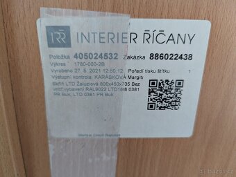 Nízká žaluziová skříň ProOffice 80 x 45 x 73,5 cm, buk - 3