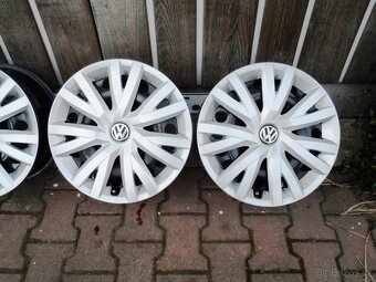 Originál Plechové disky +Poklice ET46 5X112 - 3