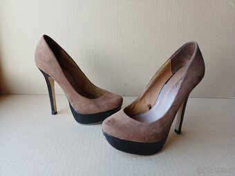 Hnědé lodičky na platformě vel.37 - 3