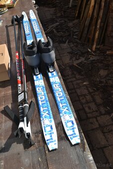 dětské běžky 140 cm s protismykem vazko SNS boty 33 - 3