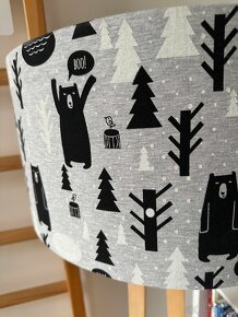 Designová dřevěná stojací lampa Emu pro děti - 3