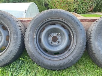 Sada kol R15, 4x108 + zimní pneu Continental - 195/65 R15 - 3