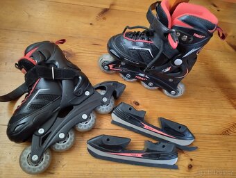 Dětské nastavitelné brusle led/inline - 3