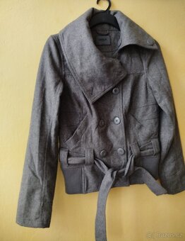 Dámský vlněný kabát/ bunda, velikost M - 3