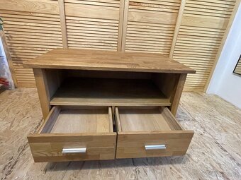 Tv stolek Dub masiv - 3