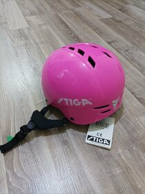 Dětská helma na kolo Stiga Play růžová M, 48-52cm - 3