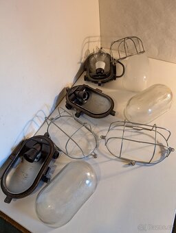 industriální bakelitový lustr, oválná lampa želva až 5 ks - 3
