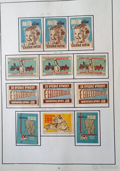 Album zápalkových nálepek 1945 - 1958 č.2 - 3