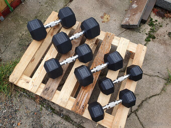 jednoručky činky - HEXA - sada 60kg - 3