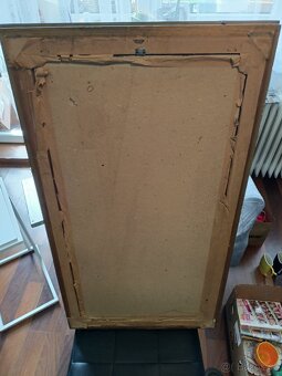 Prodám krásný rám se zrcadlem rozměry vnější 50x89 cm - 3