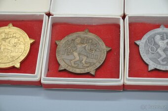 3 x plaketa medaile Budovatel Hradce Králové - 3