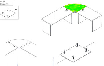 Rohové desky, kryt na židle, zahradní folie, podmisky, nůžky - 3