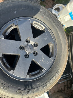 5x127 R18 originál alu disky s pneu Jeep Wrangler NOVÉ - 3