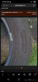 Pneumatika letní 215/60 R17 4ks - 3