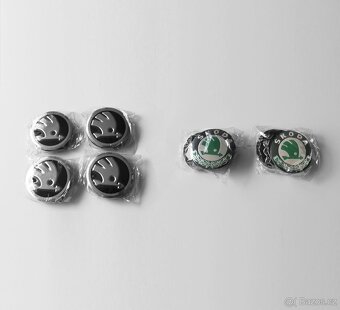 ŠKODA - krytky do středů alu. kol - 56mm - 3