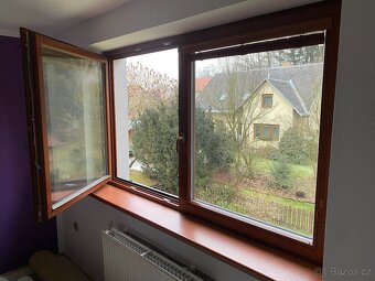 Prodám dřevěná dvousklá eurookna a balkonové dveře - 3