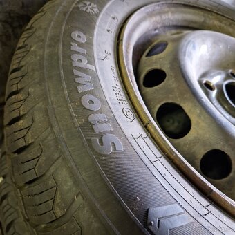 4ks zimnich kol na opel corsa 155/80r13 pekny stav - 3