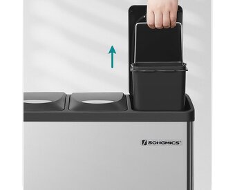 NOVÝ Odpadkový koš 24 litrů (3 x 8 l) - 3