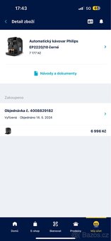Kávovar Philips EP 2220/10 v záruce - 3
